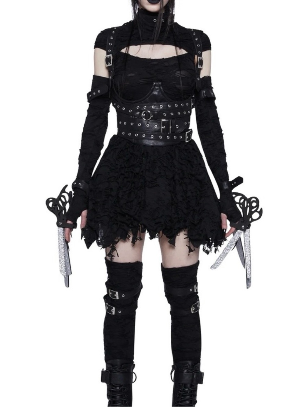 Edward scissorhands Halloween costume dolls kill xs size